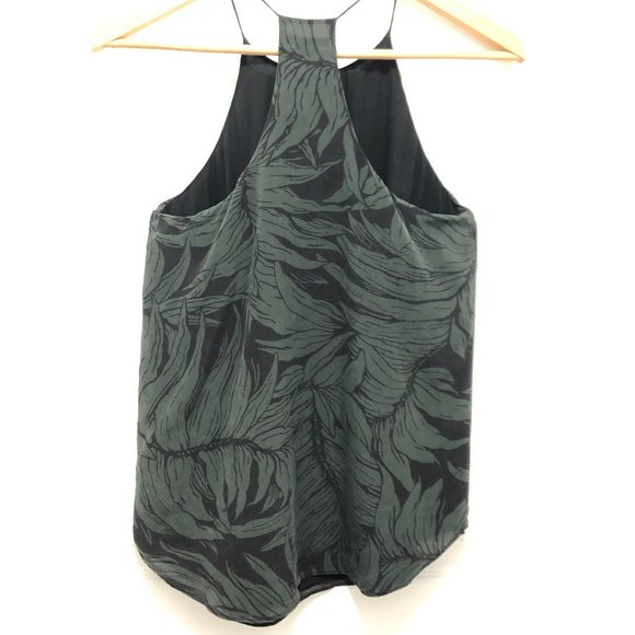 Club Monaco Racerback Silk Tank Top - Size XS - Picture 3 of 9